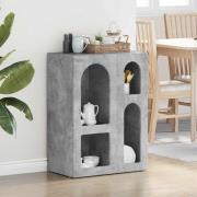 vidaXL Sideboard Betonggrå 59 x 35 x 80.5 cm Konstruerat trä