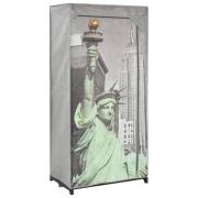 vidaXL Garderob New York 75x45x160 cm tyg