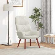 vidaXL Vilstol gräddvit sammet