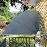 vidaXL Sidomarkis för balkong grå 160x240 cm