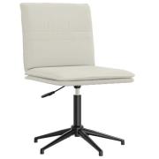 vidaXL Matstol gräddvit sammet