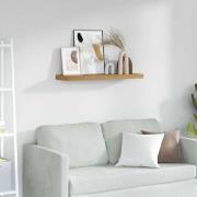 vidaXL Vägg hylla Väggmonterad Brun 90 x 23,5 x 4 cm Konstruerat trä