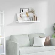 vidaXL Vägg hylla Vit marmor 90 x 23,5 x 4 cm Konstruerat trä