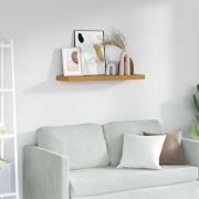 vidaXL Vägg hylla Väggmonterad Beige 80 x 23,5 x 4 cm Konstruerat trä