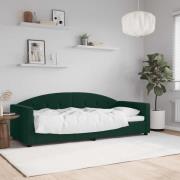 vidaXL Dagbädd mörkgrön 80x200 cm sammet