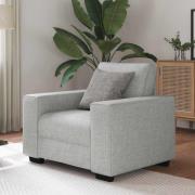 vidaXL Soffstol molngrå 60 cm tyg