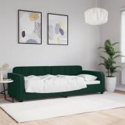 vidaXL Dagbädd mörkgrön 80x200 cm sammet