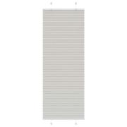 vidaXL Plisserad persienn ljusgrå 75x200 cm tyg bredd 74,4cm polyester