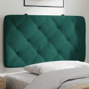 vidaXL Headboard Cushion Dark Green 90 cm Velvet