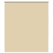 vidaXL Rullgardin mörkläggningsbeige 130x130 cm tyg bredd 126,6 cm