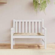 vidaXL Bänkdyna för trädgården c100x50x4 cm oxfordtyg