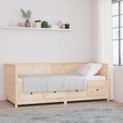 vidaXL Dagbädd utan madrass 80x200 cm massiv furu