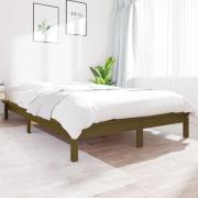 vidaXL Sängram honungsbrun 140x200 cm massiv furu