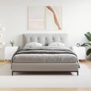 vidaXL Sängbord 2 st vit 40x40x50 cm konstruerat trä