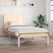 vidaXL Sängram massivt trä 90x190 cm