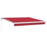 vidaXL Markis Röd 300 x 250 cm Polyester och aluminium