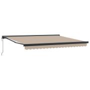 vidaXL Markis Beige 400 x 300 x 165 cm Polyester och aluminium