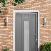 vidaXL Utomhus vägglampa 2 pcs Silver 15 x 7,5 x 33 cm