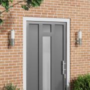 vidaXL Utomhus vägglampa 2 pcs Silver 15 x 7,5 x 33 cm