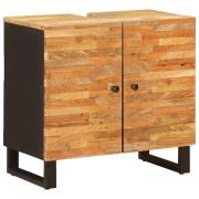 vidaXL Badrumsskåp med handfat med lagring Naturfärg 62 x 33 x 58 cm