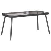 vidaXL Kaffeebord Svart 90 x 45 x 43 cm konstrotting