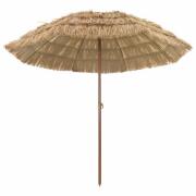 vidaXL Badparasol Naturfärg 255 x 255 x 255 cm Polyester och Stål
