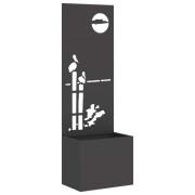 vidaXL Trädgårds integritetsskärm Fiskfjäll Svart 50 x 32 x 150 cm