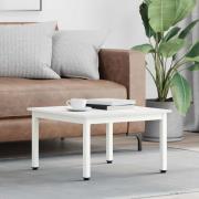 vidaXL Kaffeebord Vit 60 x 60 x 36 cm Massiv furu