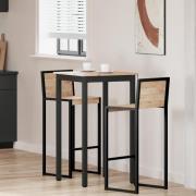 vidaXL Barbord Naturfärg 60 x 60 x 105 cm Massiv furu