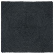 vidaXL Områdesmattor Fyrkantig Mörkgrå 120 x 120 cm Jute