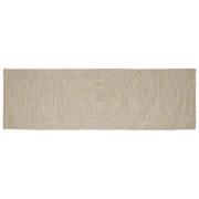 vidaXL Områdesmattor Rektangulär Naturlig och vit 60 x 250 cm Jute