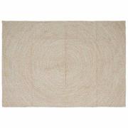 vidaXL Matta Naturlig och vit 160 x 230 cm Jute