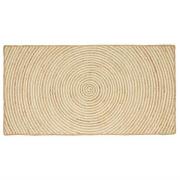 vidaXL Matta Naturlig och vit 60 x 110 cm Jute