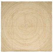 vidaXL Matta Naturlig och vit 300 x 300 cm Jute