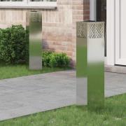 vidaXL Solar LED Stig Ljus 2 pcs Galvaniserad Galvaniserad