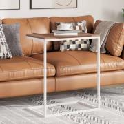 vidaXL Sidobord vit 55x35x66 cm konstruerat trä