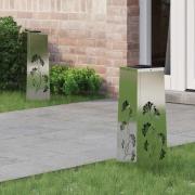 vidaXL Solar LED Stig Ljus 2 pcs Galvaniserad Galvaniserad