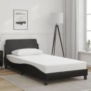 vidaXL Bed Frame "Dover" Black 100x200 cm Faux Leather