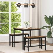 vidaXL Matbord METALL