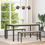vidaXL Matbord METALL