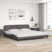 vidaXL Bed Frame "Dover" Grey 200x200 cm Faux Leather