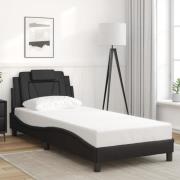 vidaXL Bed Frame "Viana" without Mattress Black 90x190 cm Faux Leather