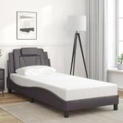 vidaXL Bed Frame "Viana" without Mattress Grey 90x190 cm Faux Leather