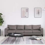 vidaXL Soffa Taupe 4-sits tyg