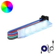 vidaXL LED Band 24 pcs Svart och Vitt 150 cm Koppar och plast