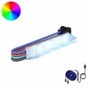 vidaXL LED Band 12 pcs Svart och multicolor 1745 mm Koppar och plast