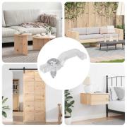 vidaXL LED Strip Clips 12 pcs Transparent 2 x 1 x 0.5 cm