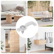 vidaXL LED Strip Clips 2 pcs Transparent 23,8 x 7,3 x 4,3 mm