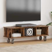vidaXL TV-bänk Rökt ek 100 x 35 x 35 cm Konstruerat trä