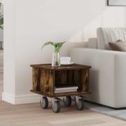 vidaXL TV-bänk Rökt ek 37 x 35 x 35 cm Konstruerat trä